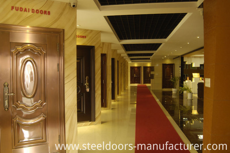 Steel Door Son and Mother Door China Security Door Supplier Top (Fd-527)